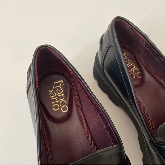 Franco Sarto Women’s Bersa Slip On Loafer in Black Leather with Tassel, Size 6.5 - Picture 13 of 15